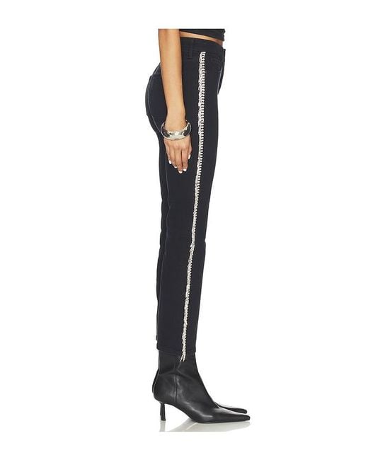 GOOD AMERICAN Black Good Legs Straight Diamond Jeans