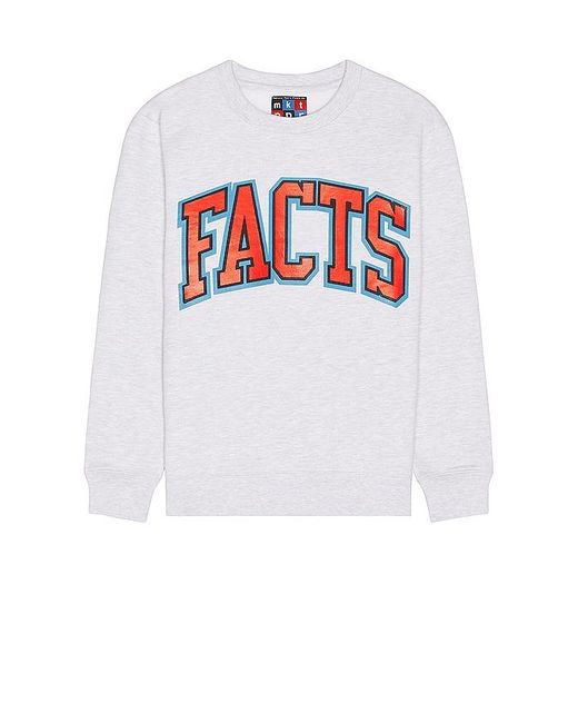 Market White Npr Facts Crewneck Sweatshirt for men
