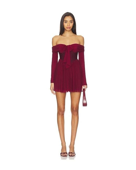 MORE TO COME Red Kristiana Mini Dress
