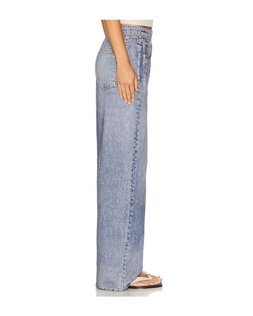 Rag & Bone Blue Rb Miramar Terry Wide Leg Jeans