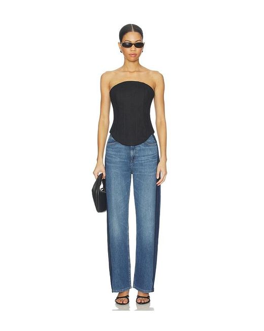 DL1961 Blue Karmine Aura High Rise Refined Leg Jeans