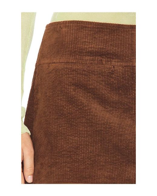 Simon Miller Brown Twiggy Corduroy Mini Skirt