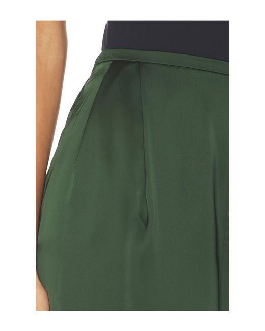 Norma Kamali Green Pleat Pant