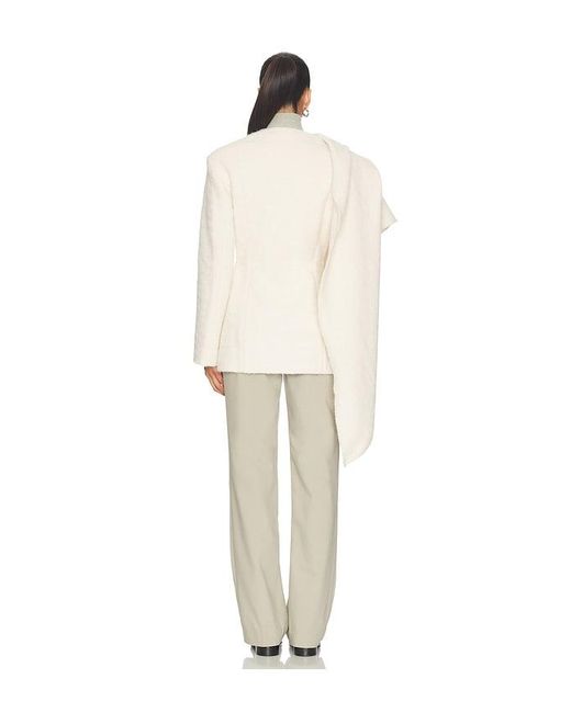 SELMACILEK White Cape Coat