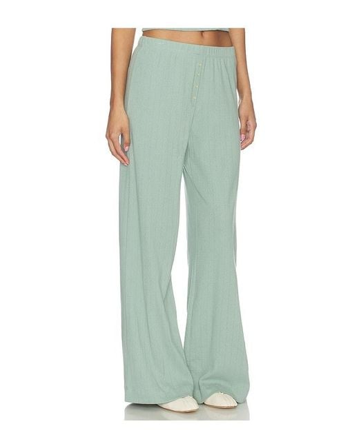 Leset Green Pointelle Boxer Pant