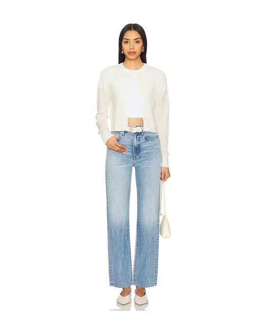 Leset Blue Kelly Crop Slim Fit Tee