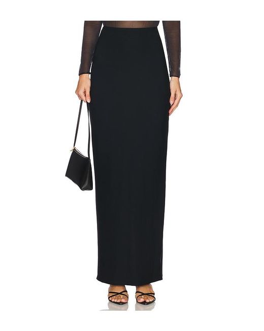 Commando Black Butter Luxe Maxi Column Skirt