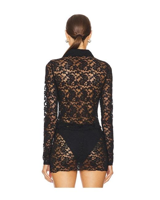 Lioness Black Swan Polo Top