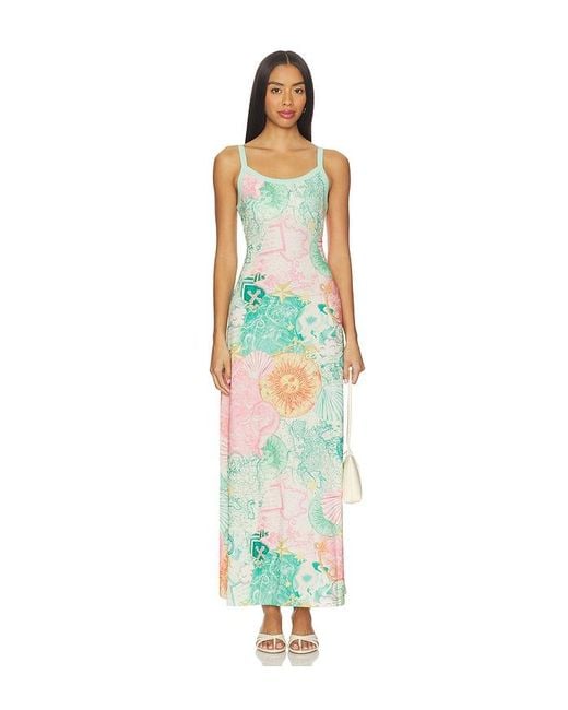 Kulani Kinis White Scoop Low Back Maxi Dress