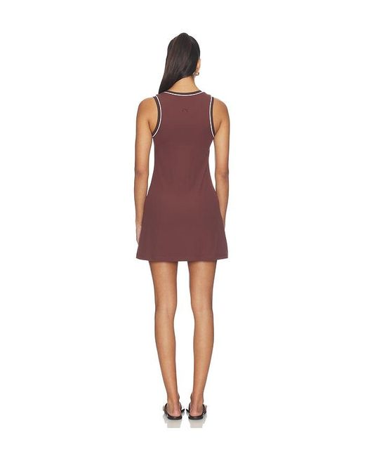 Varley Red Kalani V-Neck Dress