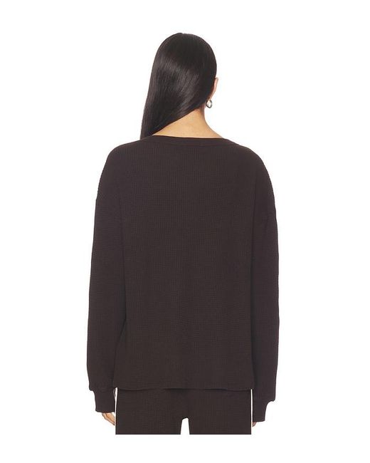 DONNI. Black The Thermal Crewneck Sweater