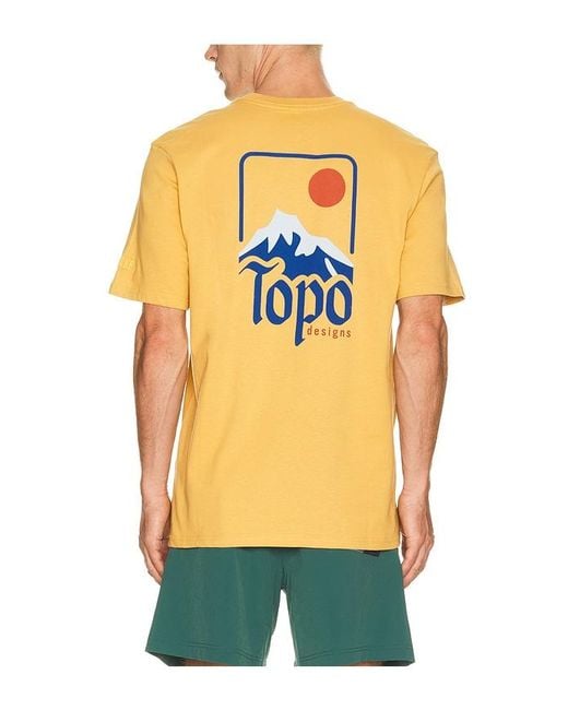 Topo Yellow Peak Tee for men