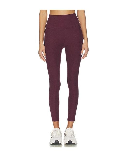 Beyond Yoga Red Spacedye Ready Midi Legging