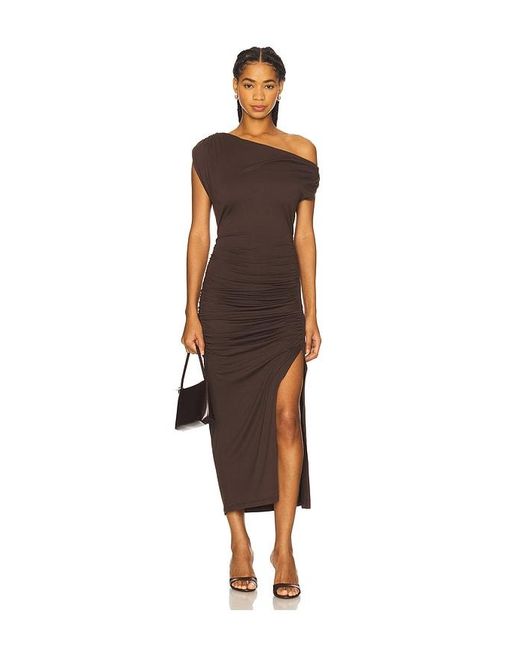 Susana Monaco Multicolor One Arm Midi Dress