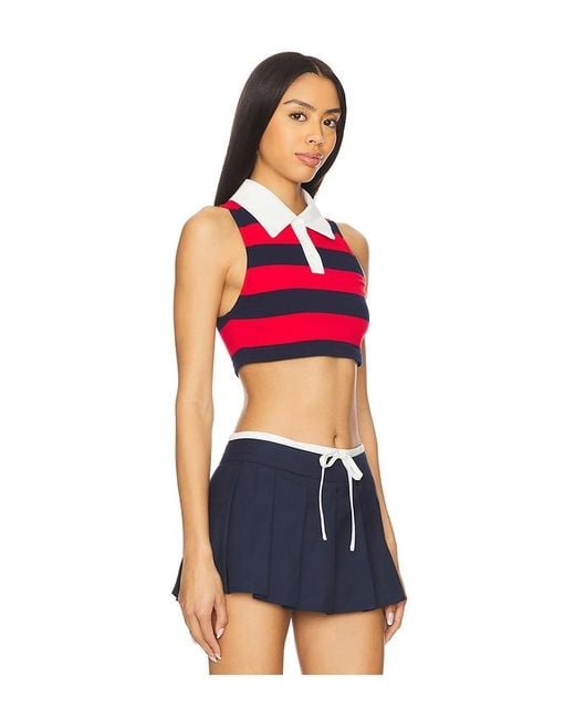 superdown Red Koko Crop Top
