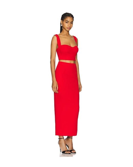 superdown Red Veneda Skirt Set