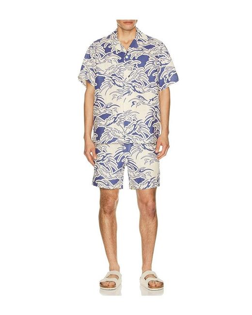 Oas Blue Porto Shorts for men
