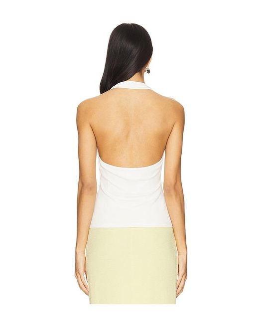 Top Halter Callie En Color Blanco Talla En LSPACE de color Natural