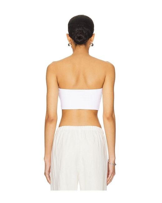 Enza Costa White Essential Bandeau Top