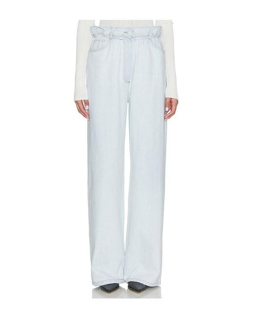 SELMACILEK White Aria Denim Pants