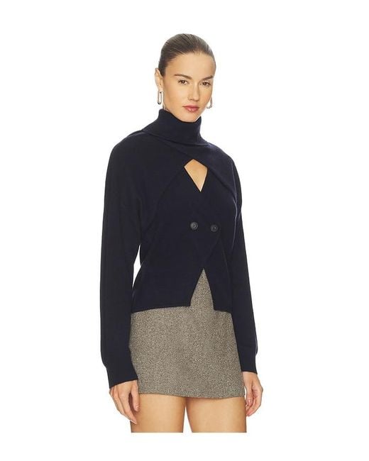NAADAM Blue Cashmino Vest Set With Reversible Bolero