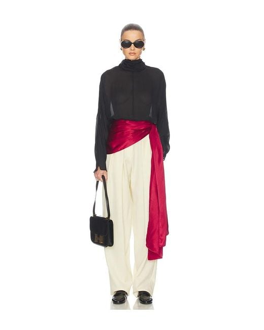 Helsa Black Dolman Popover Top
