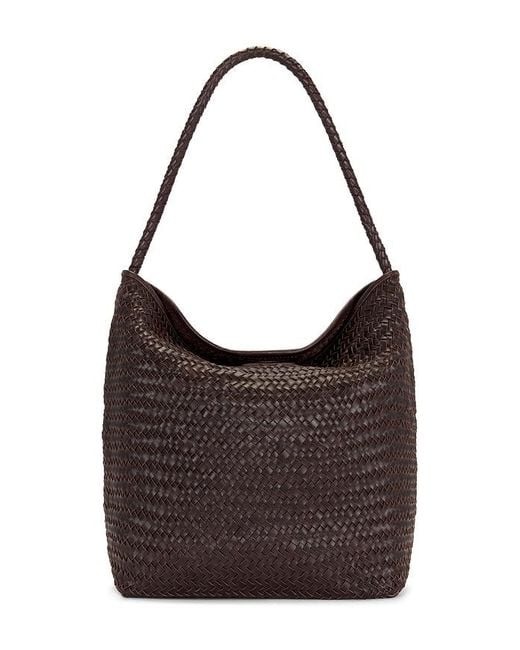 Madewell Brown Handwoven Bucket Bag