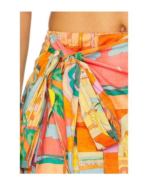 Show Me Your Mumu Orange Iva Bow Skirt