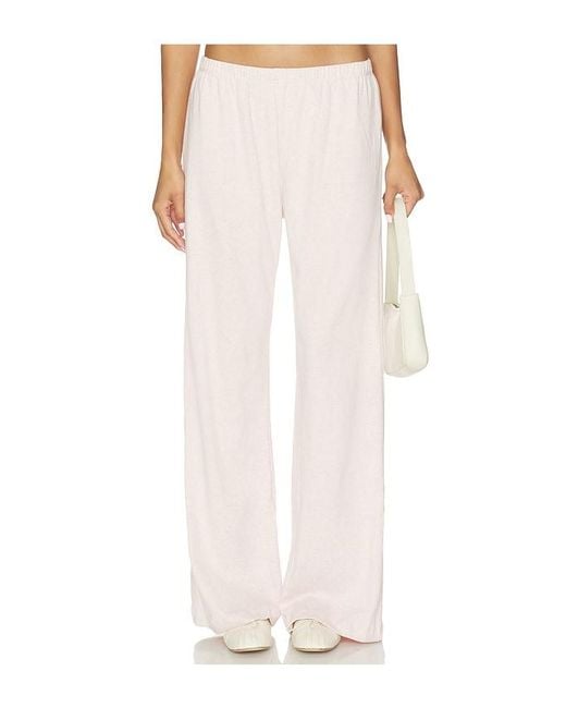 Leset White Nando Lounge Pant