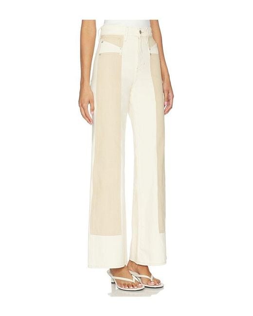 Veronica Beard White Taylor Wide Leg Jeans