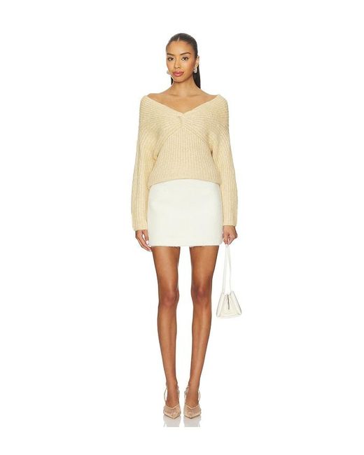 Astr White Franisbel Sweater
