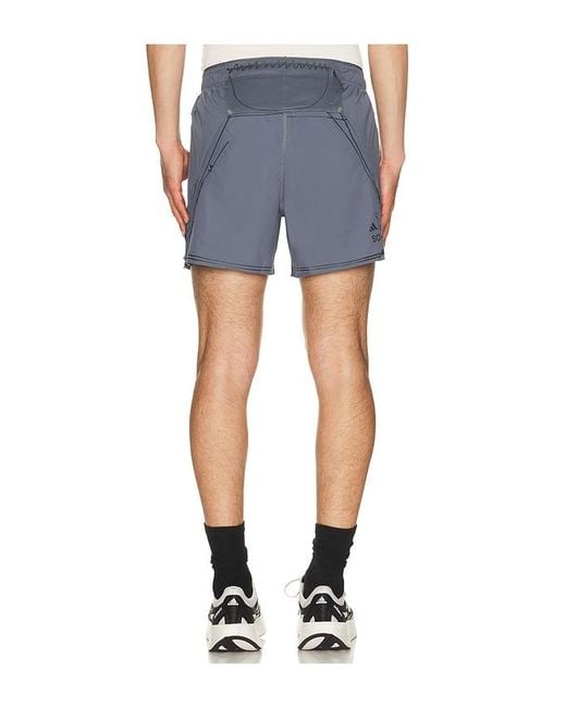 adidas by Song for the Mute Blue Running Shorts for men