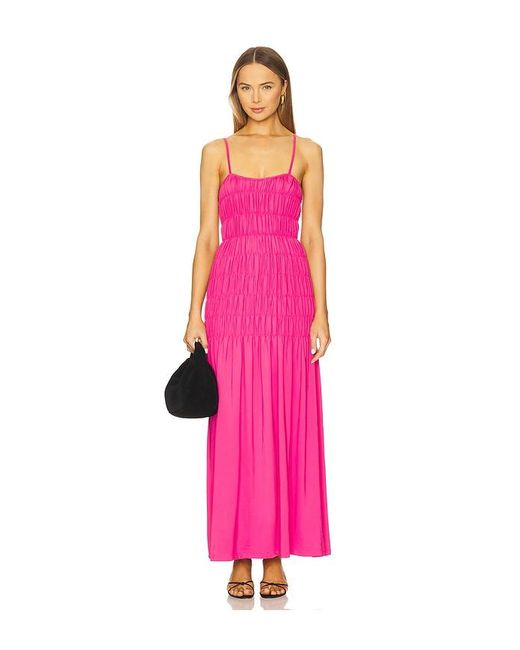 SNDY'S Pink Ingrid Maxi Dress