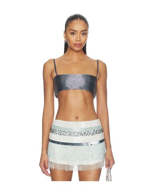 Asta Resort Multicolor Iris Hand Beaded Bralette