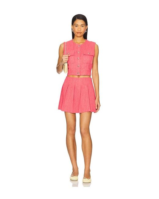 Line & Dot Pink Emmeline Top