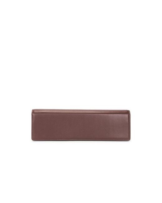 STUDIO AMELIA Brown Helix Mailbox Clutch