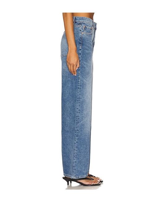 DL1961 Blue Karmine High Rise Refined Wide Leg Jeans