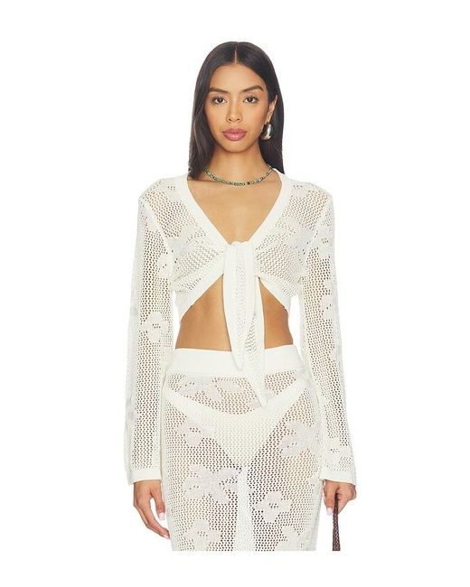 SNDY'S White Terra Reversible Top