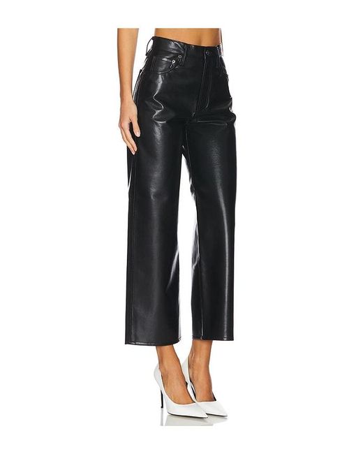 Agolde Black Ren High Rise Straight