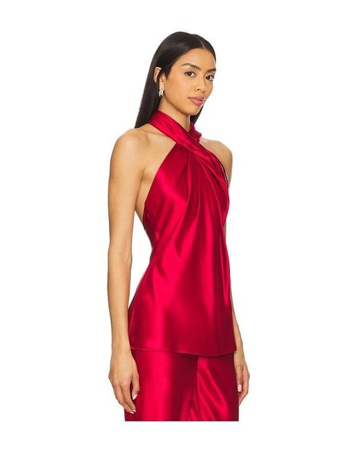 Acler Red Yegreen Top