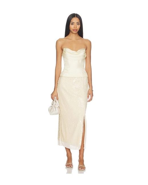 Misha Natural The Volta Silk Bustier