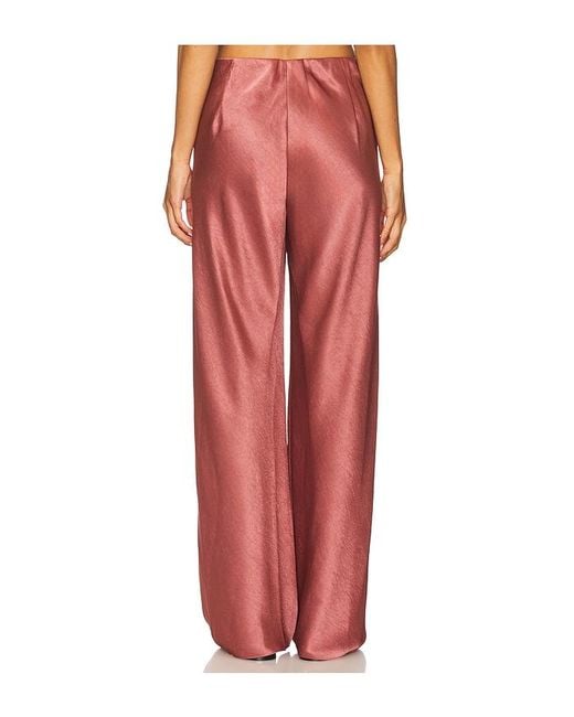 Vince Red Fluid Bias Pant