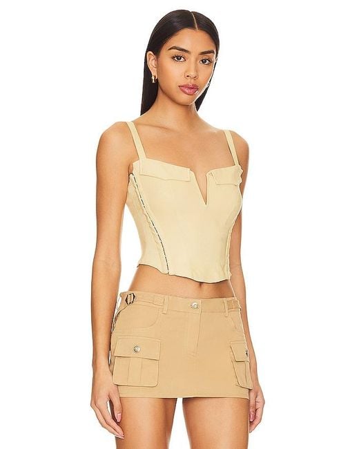 superdown Leslie Cargo Corset トップ Natural
