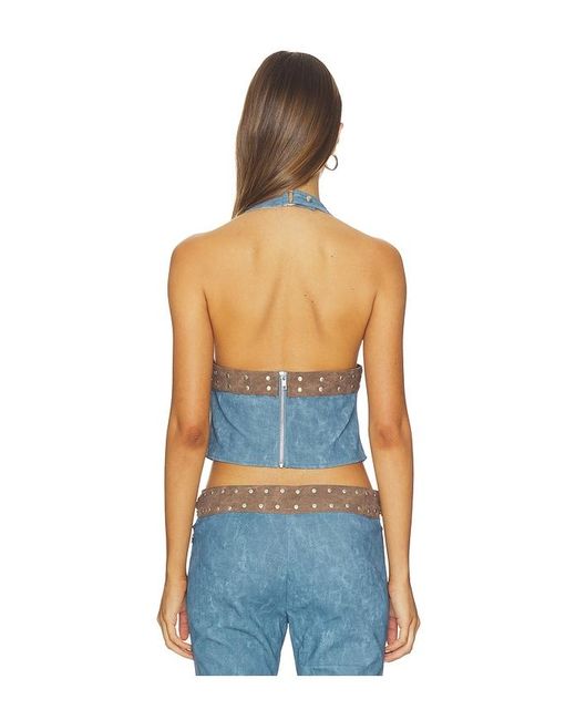 I.AM.GIA Blue Kessa Top