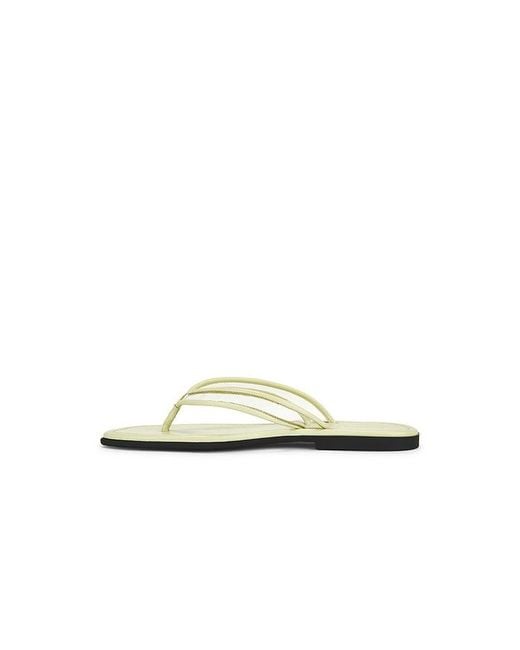 Veronica Beard White Clea Piping Sandal