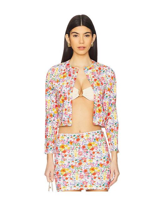 La Porte Multicolor Lauren Swim Cardigan
