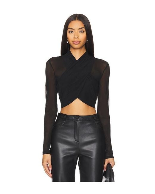 Bardot Black Aliyah Top