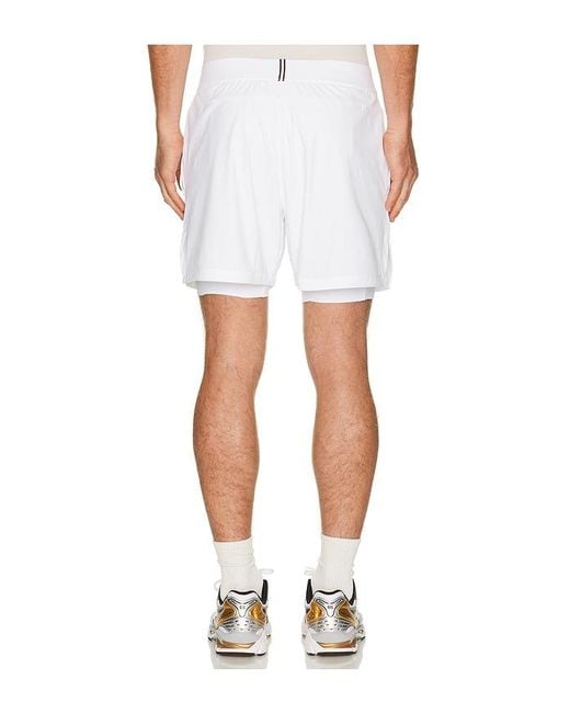 Wilson White Set Point Short 5 Lined for men