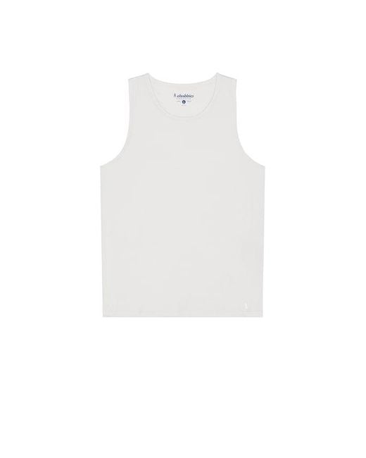 Chubbies White The Morning Run Ultimate Tank for men