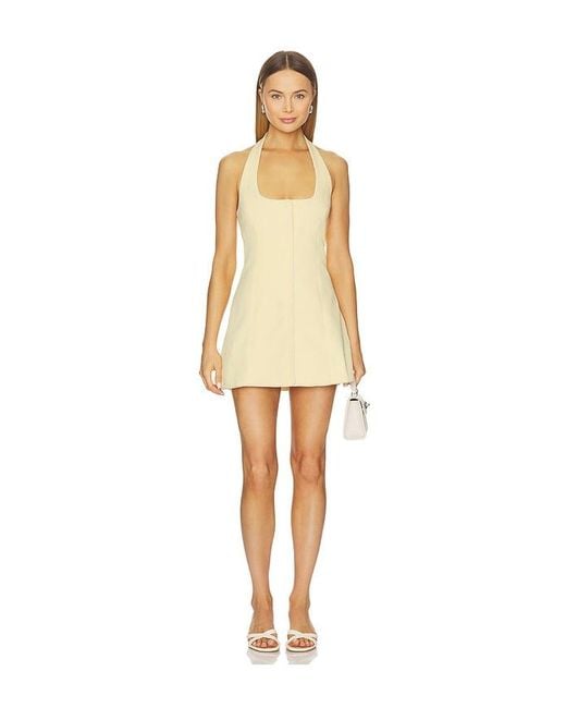 SNDY'S Natural Lyns Halterneck Dress
